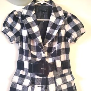 Short sleeve Blazer/ jacket with belt